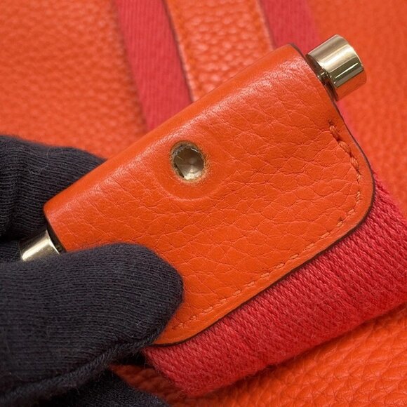 HERMES Boolean Lang Taurillon Clemence Sanguine - Picture 7 of 16